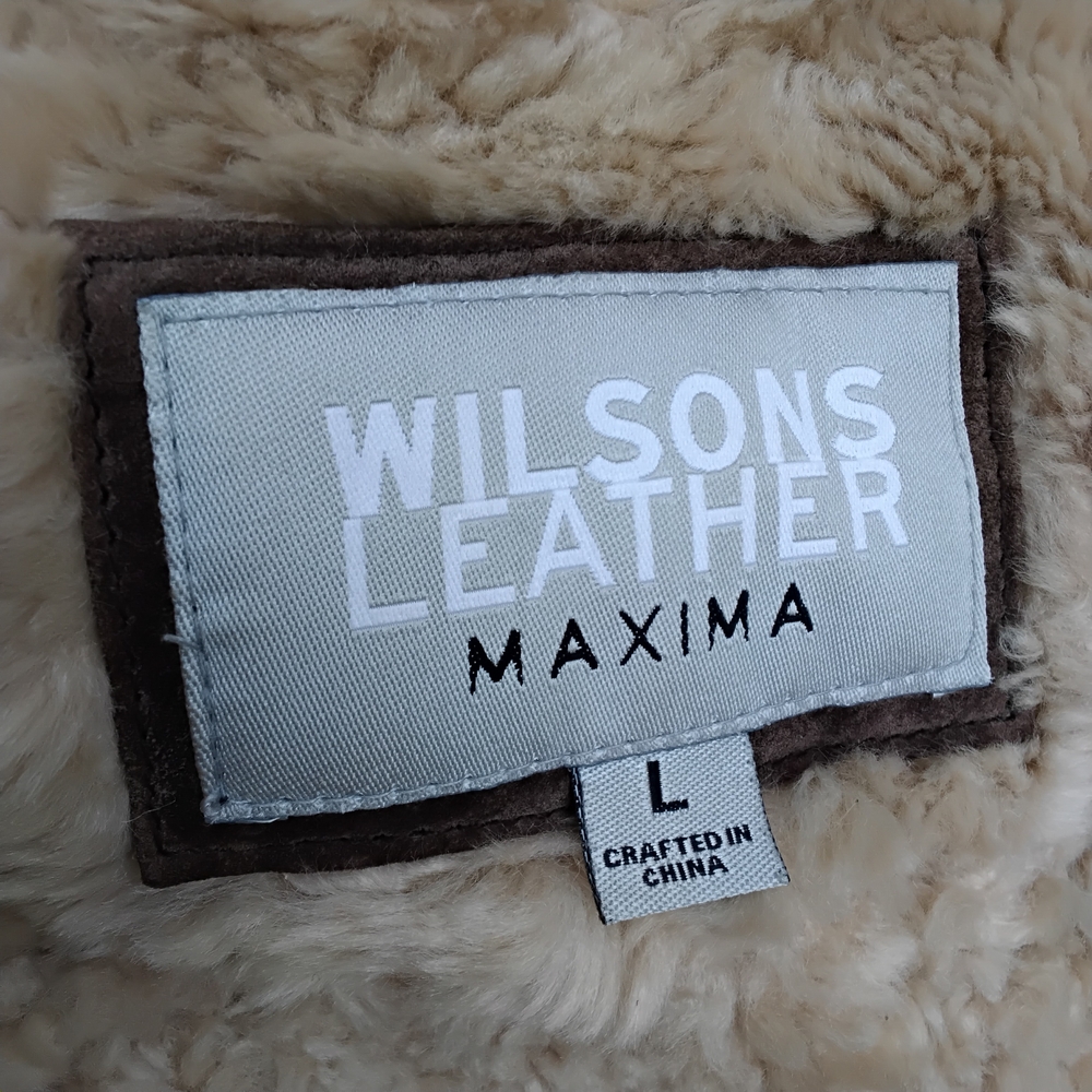 Wilsons Leather Suede and Shearling Jacket - Picture 8 of 10